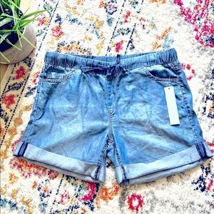 TRACTR Chambray Light Blue Jean Shorts Pockets